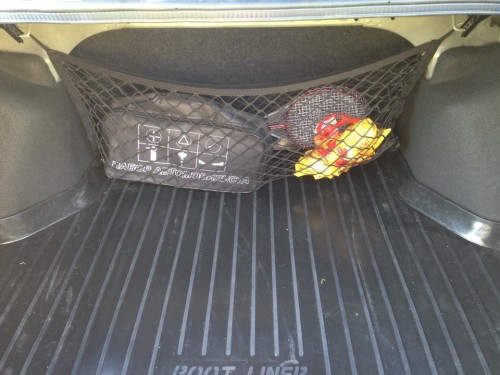 Сетка на спинку заднего сидения в багажник Лада Гранта