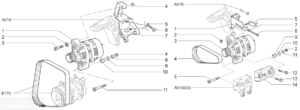 Снятие генератора ваз 2112