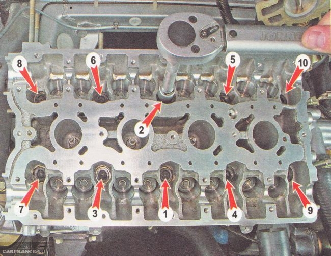 Колпачок клапана с пружиной в сборе комплект 16 шт. 16V на ВАЗ 2112