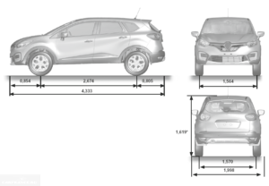 Рено каптур габаритные размеры