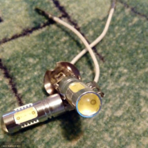 Светодиодные лампы в стандартный цоколь ПТФ на ВАЗ-2114