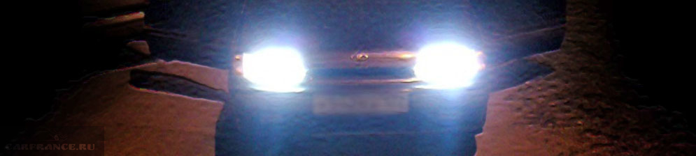 Ближний свет фар на ВАЗ-2114
