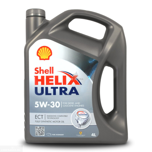 Масло Моторное SHELL Helix Ultra ECT 5W30 C3 синтетика 4л для Нива Шевроле