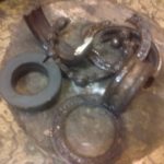 Обломки подшипника и стопорного кольца полуоси Нива Шевроле