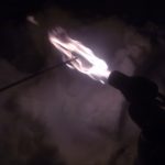 Нагревание стопрного кольца полуоси Нива Шевроле паяльной лампой