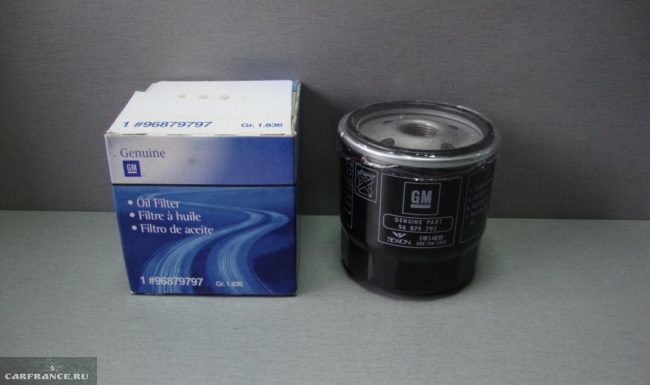 Новый масляный фильтр GM 96879797 с упаковкой для Шевроле Лачетти