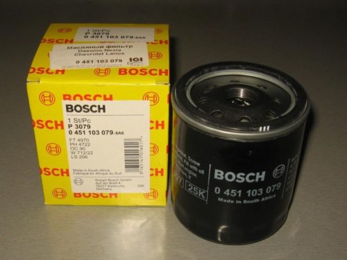 Новый фильтр очистки масла Вosch 0451 103 079 с упаковкой для Шевроле Лачетти