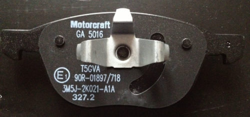 Тормозная колодка Motorcraft GA5016 на Форд Фокус 2