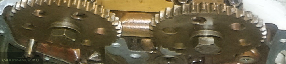 Механизм цепи ГРМ на двигателе Форд Фокус 2 1,8 объём
