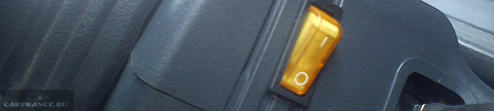 Кнопка принудительного включения вентилятора радиатора на ВАЗ-2110 на руле
