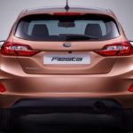 Задняя часть обновленного автомобиля Форд Фиеста 2018 модельного года