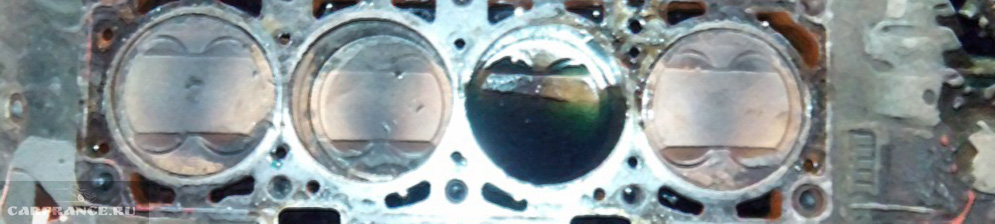 Пробило прокладку ГБЦ залило 3 цилиндр на двигателе ВАЗ-2110