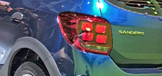 Рено Сандеро новый модельный кузов вид сзади