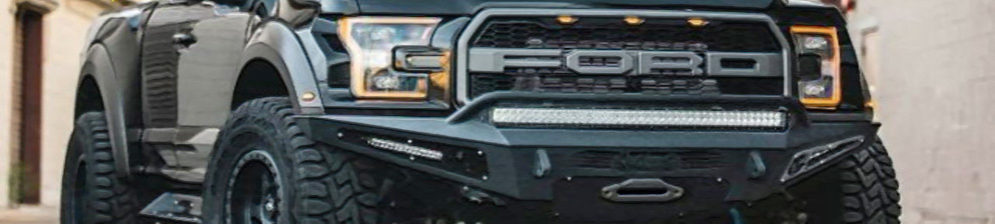 Внешний вид Форд Рейнджер Раптор в сером темном кузове