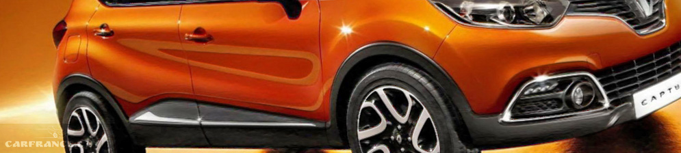 Рено Каптур 2019 модельного года в оранжевом цвете вид сбоку